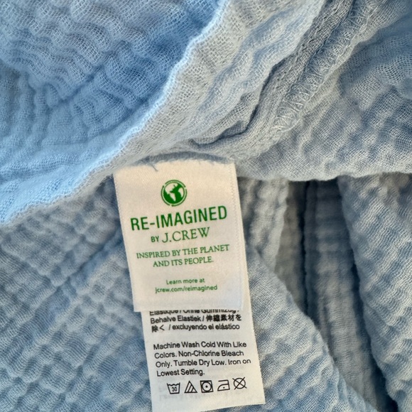 J. Crew EUC Set Squareneck Puff Sleeve Soft Gauze Top & Pull On Shorts 2x/3x - Picture 9 of 16